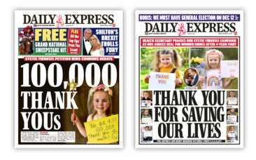 Daily Express – ‘Cystic fibrosis victory’
