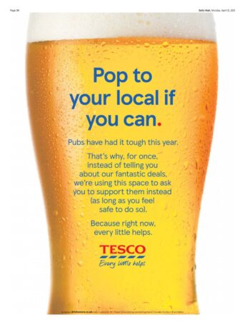 Tesco’s “Pop to your Local” named May’s most effective ad