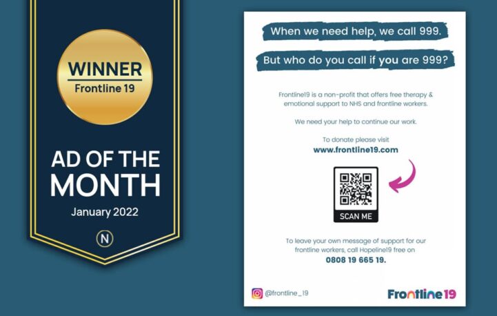 Frontline19 voted January’s stand out ad of the month