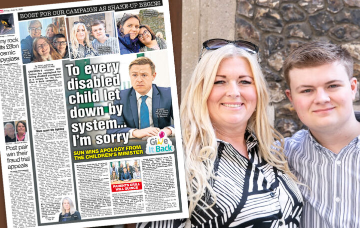 The Sun campaign win sees minister acknowledge failings for disabled children