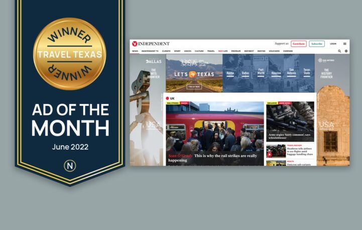Travel Texas is voted June’s ad of the month