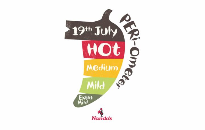 Nando’s tactical ad puts Tuesday’s heatwave on the PERI-Ometer