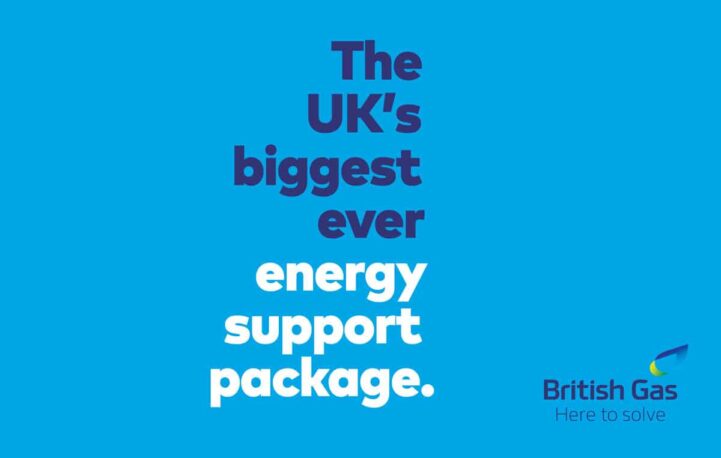 British Gas ad announces measures to help readers during cost-of-living crisis