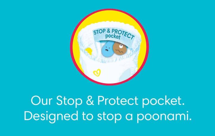 Pampers prepares parents for poonamis in QR cover wrap
