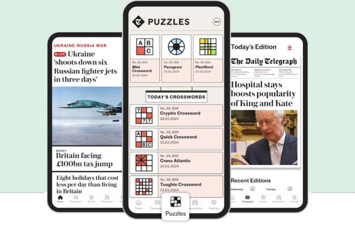 Puzzles Section launches in The Telegraph App