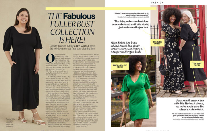 Fabulous magazine launches its first clothing line “Fuller Bust Collection”