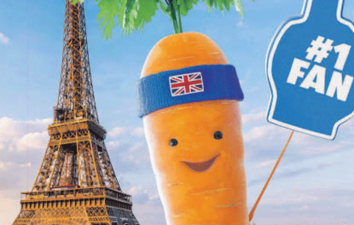 Kevin the Carrot saves the day in Olympic-themed Aldi cover wrap