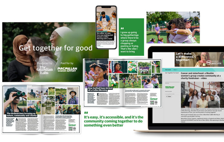 The Guardian and Macmillan Cancer Support reimagine classic Macmillan Coffee Mornings 