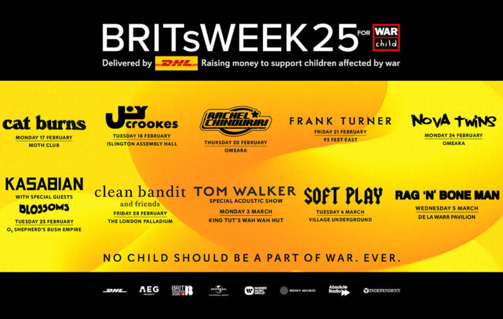 The Independent announces exclusive news partnership with BRITs Week 25 for War Child