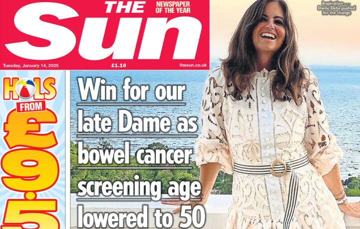 Win for The Sun and late campaigner Dame Deborah James as NHS slashes bowel cancer screening age