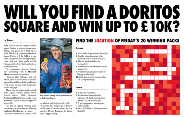 The hunt is on: Doritos and Metro put readers detective skills to the test