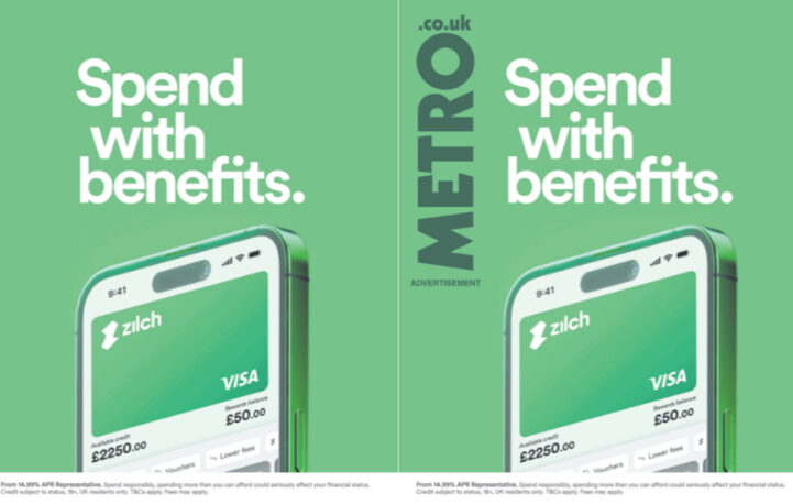 Zilch kicks off ‘Spend with benefits’ campaign with dmg ventures and Mail Metro Media 