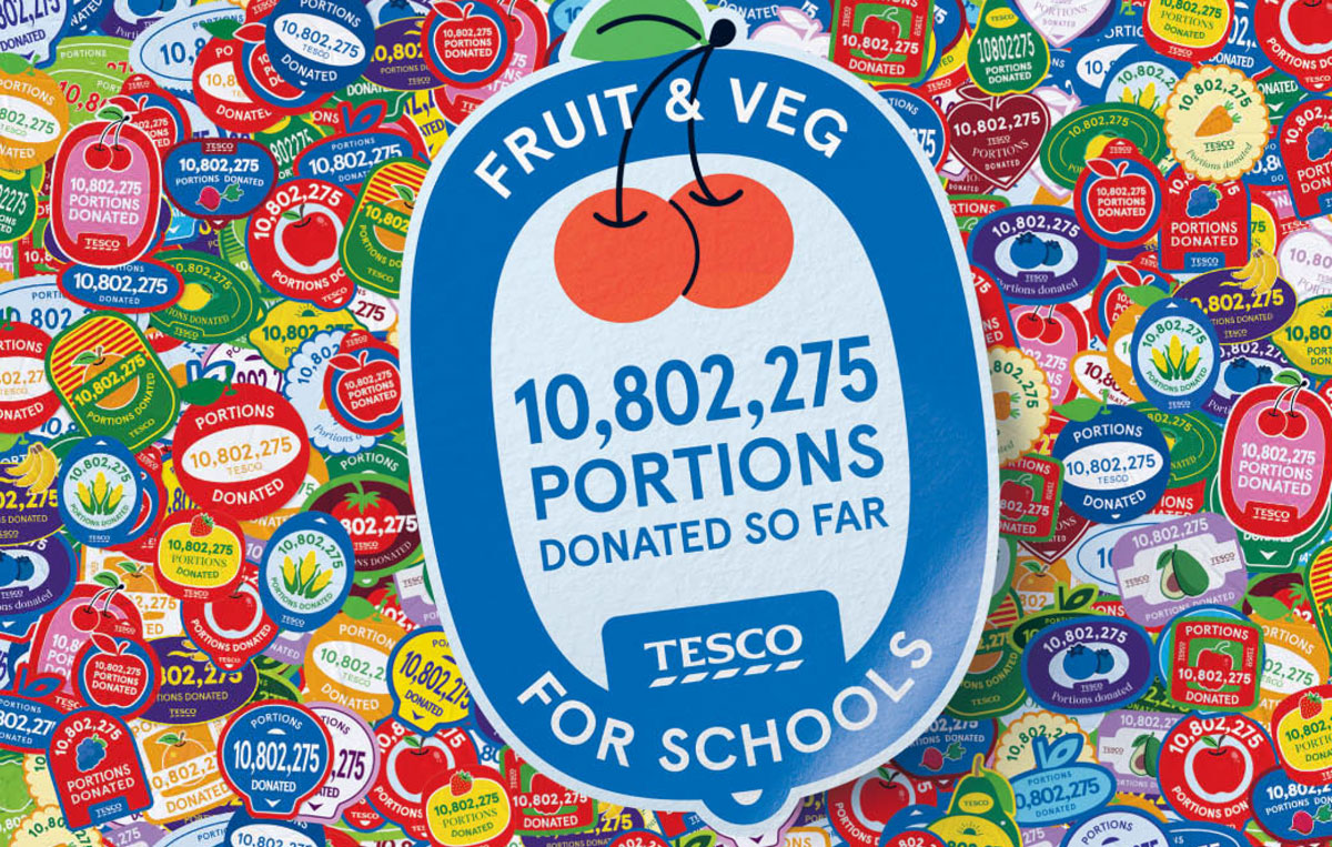 Cauliflowers fluffy: The Times and Tesco promote fruit and veg school donation scheme