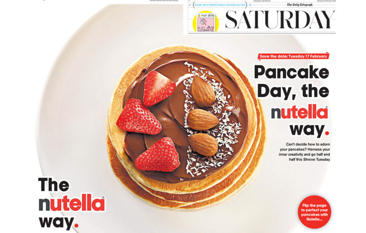 Nutella and The Telegraph encourage Pancake Day creativity