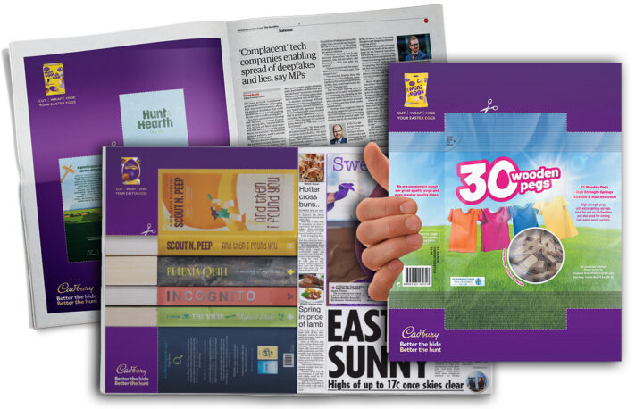 Cadbury turns print into play in Easter egg hide and seek