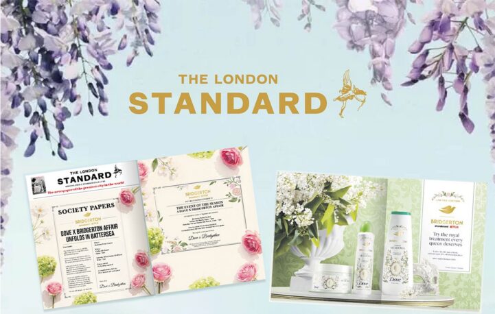 Lady Whistledown hands her pen to Dove and The Standard in Bridgerton activation