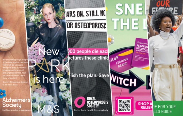 Stand out ads including Alzheimer’s Society and Oxfam