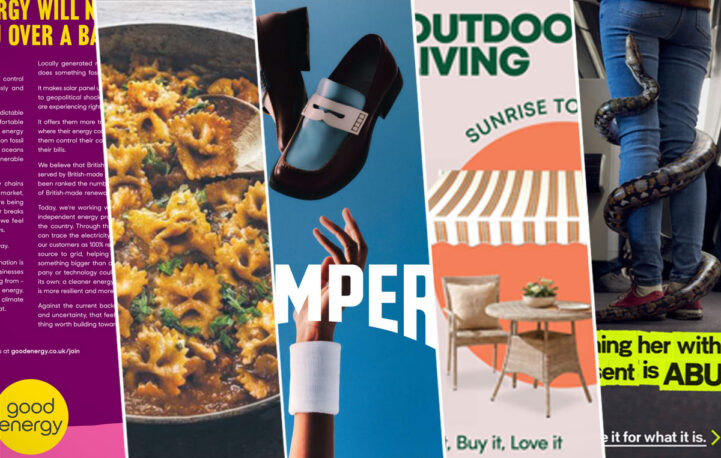 Stand out ads including UK Goverment and Universal Pictures