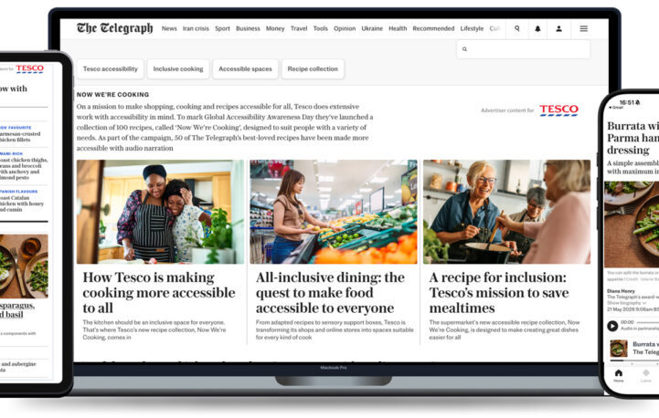 The Telegraph partners with Tesco to make cooking more accessible