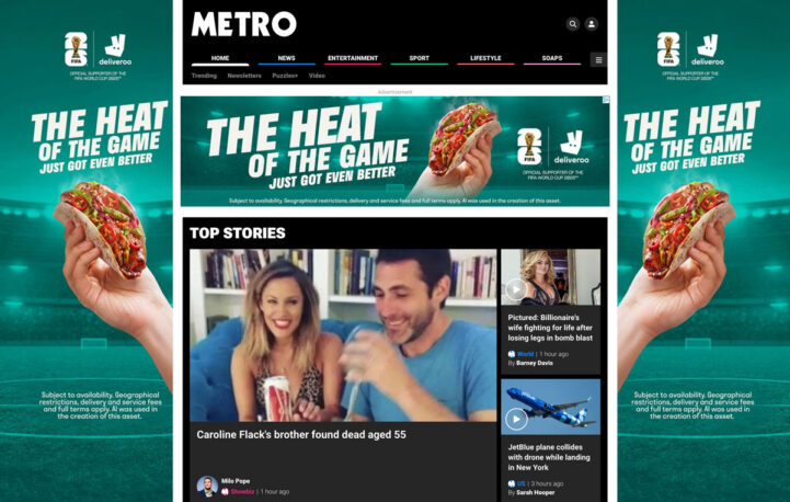 Deliveroo and Metro dish up a World Cup tactical takeover