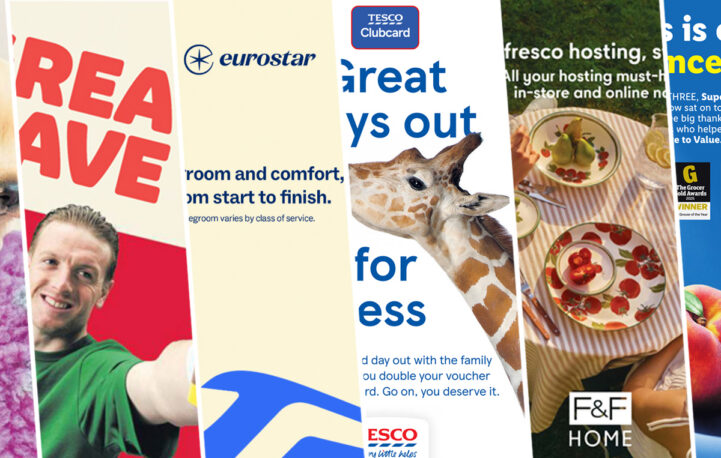 Stand out ads including Eurostar and F&F Home