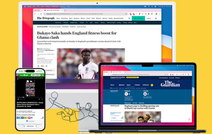 Early England success at World Cup sends news brand audiences soaring 