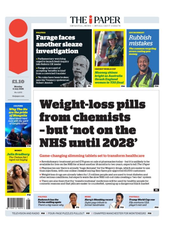 The i front page