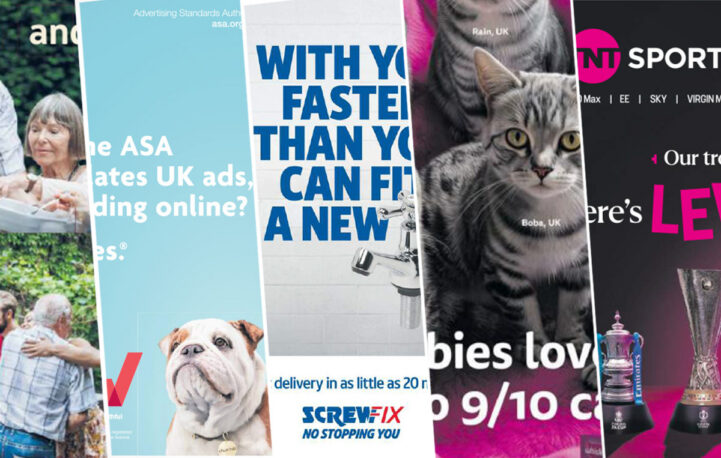 Stand out ads including Screwfix and Whiskas